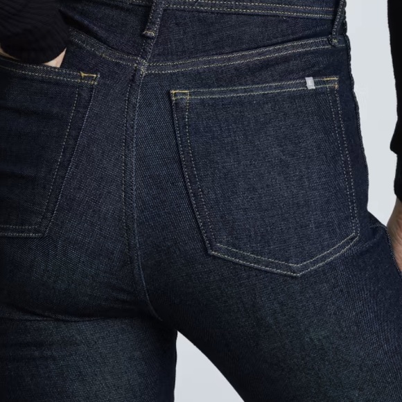 Everlane way-high clean front skinny jeans size 27 in dark indigo - Picture 7 of 8